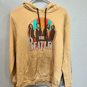 The Beatles Men's Taos Taupe Graphic Hoodie